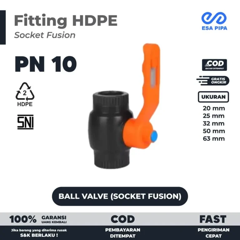 Ball Valve Socket Fusion HDPE