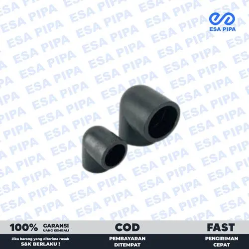 Socket Elbow HDPE Knee 90° depan 2 Socket Elbow HDPE Knee 90° depan 2