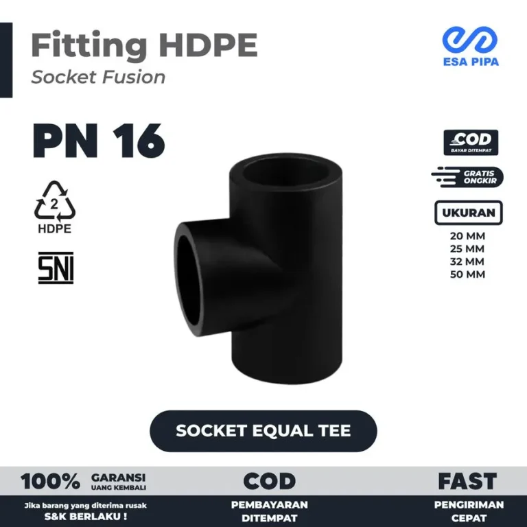 Socket Equal Tee HDPE