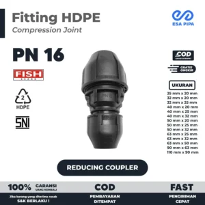 Reducing Coupler HDPE Verloop Fish