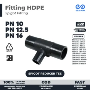 Spigot Reducer Tee HDPE