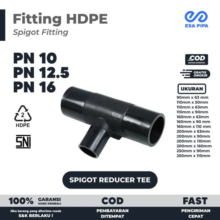 Spigot Reducer Tee HDPE